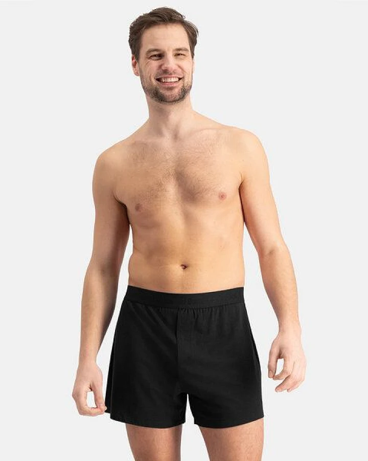 Bamboo Basics Weite Herren Boxershorts KAY aus Bambusviskose / Biobaumwolle (2er Pack)