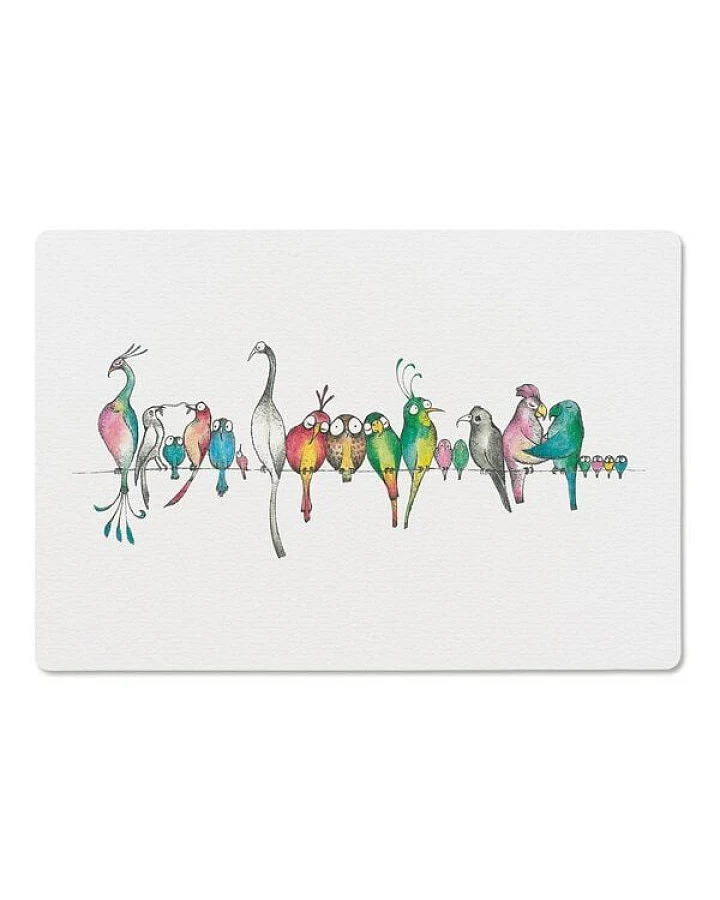LIGARTI Holzbrettchen - Vogelparade