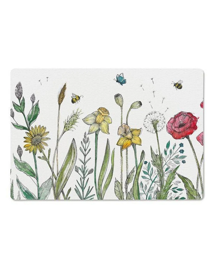 LIGARTI Holzbrettchen - Blumenwiese