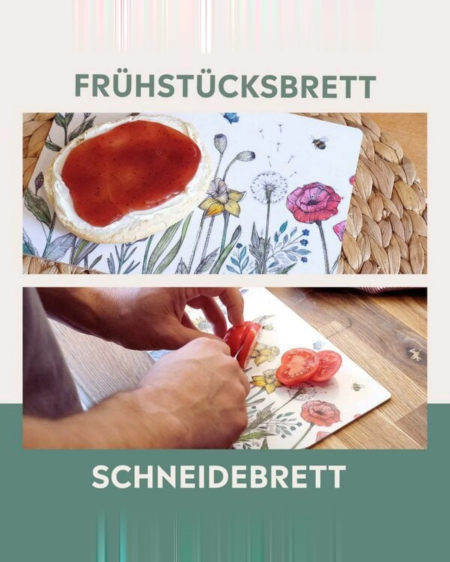LIGARTI Holzbrettchen - Blumenwiese – Ansicht 4