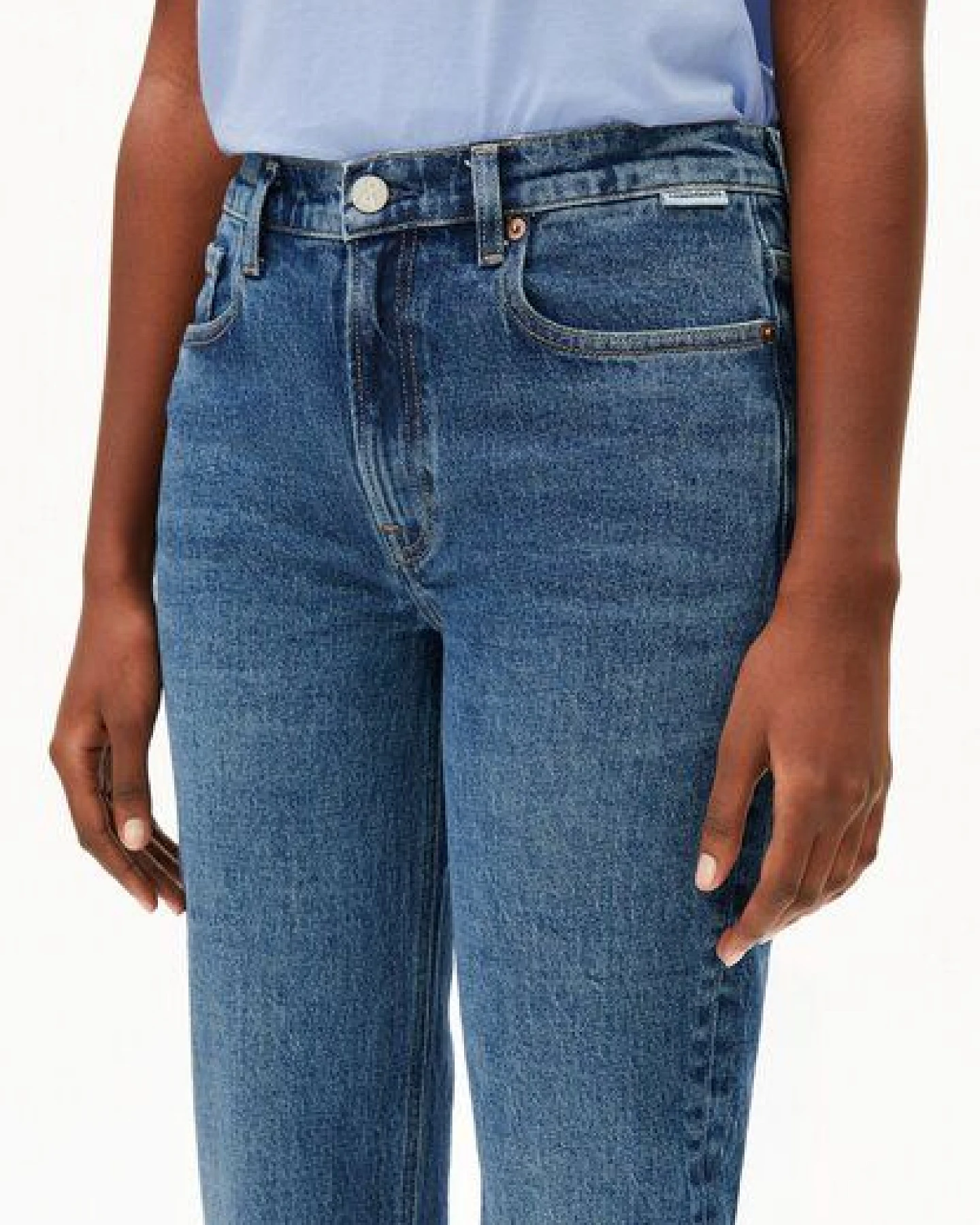 ARMEDANGELS CARENAA Damen Straight Jeans Bio-Baumwoll Mix Comfort Stretch – Ansicht 3