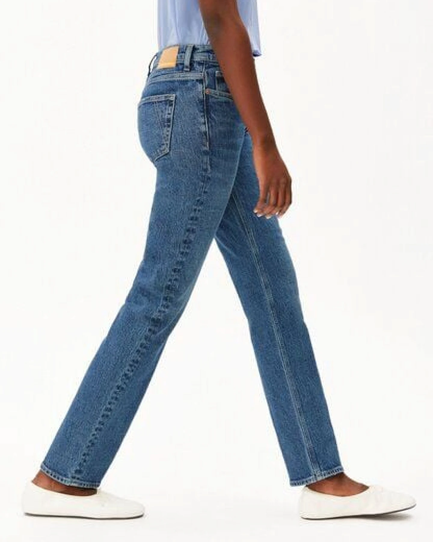 ARMEDANGELS CARENAA Damen Straight Jeans Bio-Baumwoll Mix Comfort Stretch – Ansicht 4