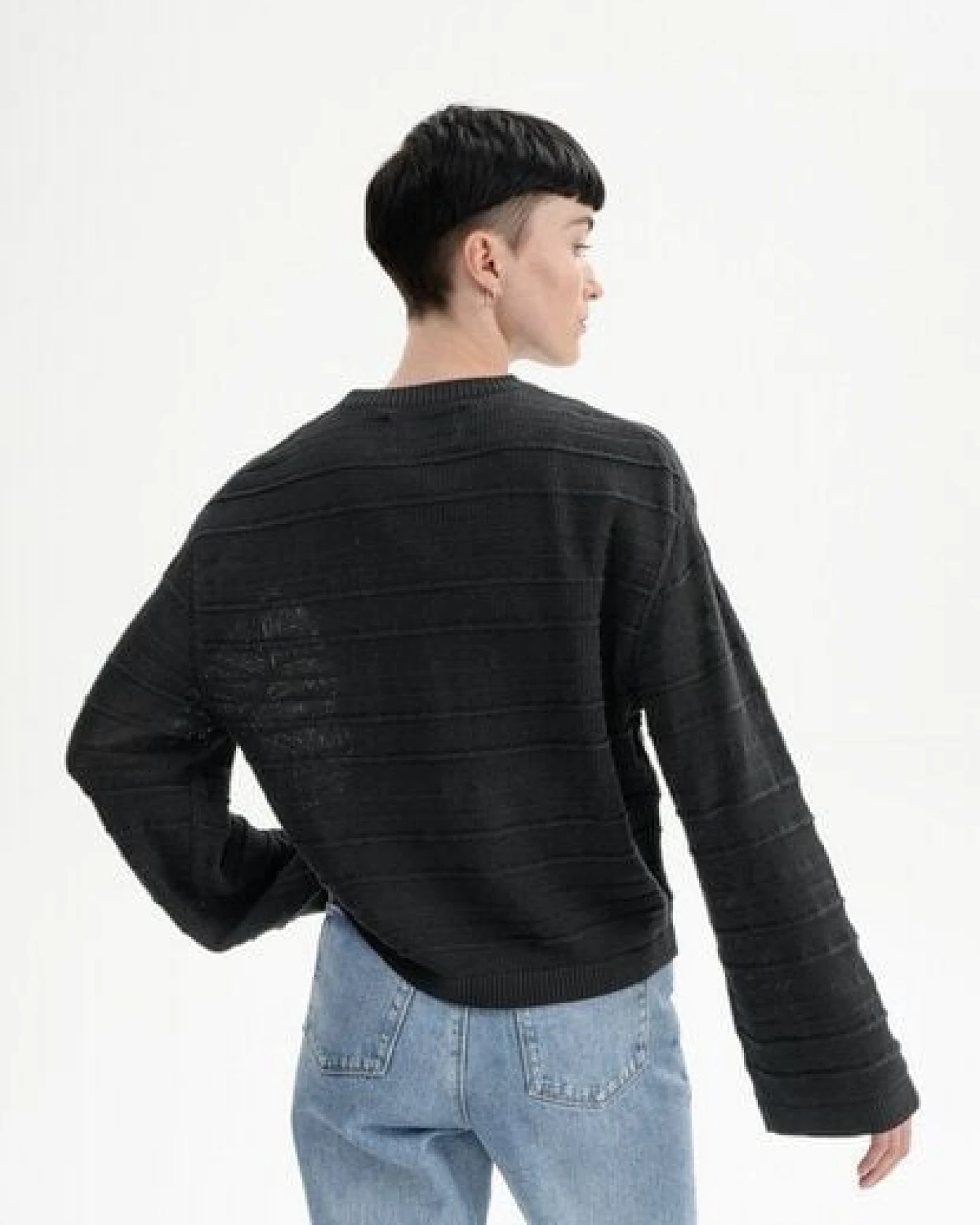 Strukturierter Strickpullover JALIDI – Ansicht 3