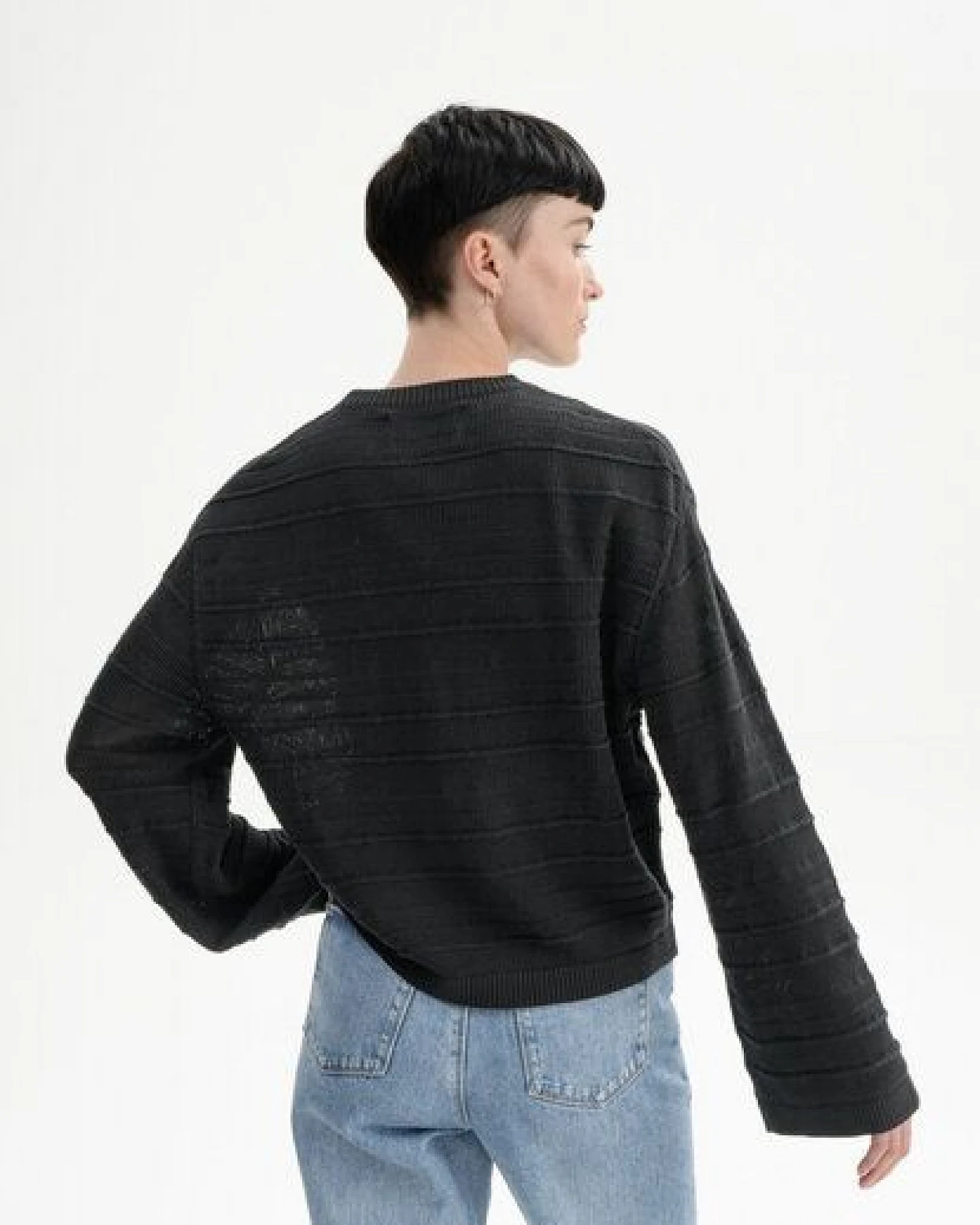 Strukturierter Strickpullover JALIDI – Ansicht 3