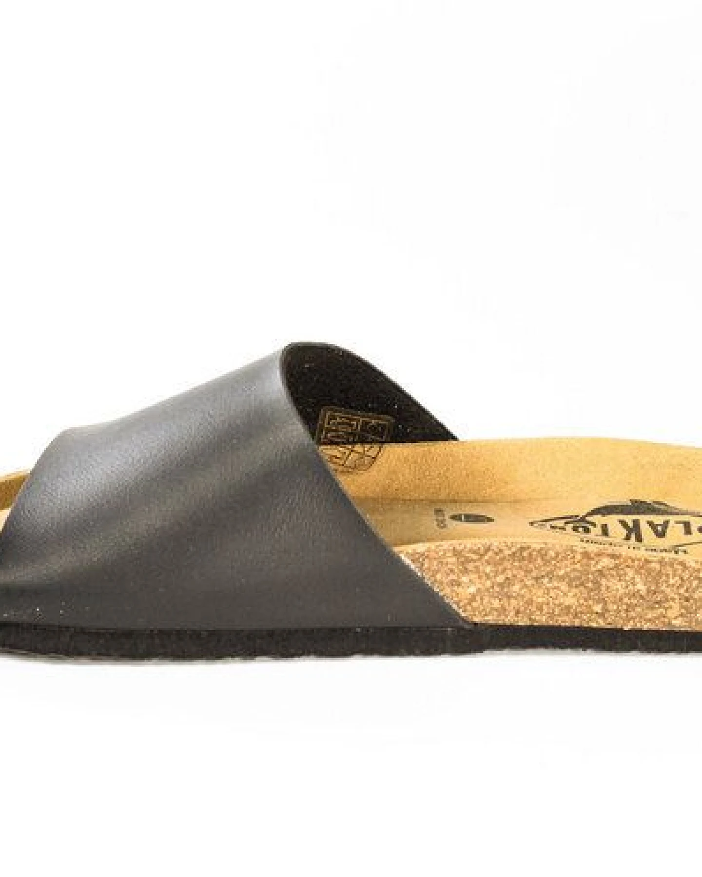 Plakton Vegane offene Damen Sandale BALA mit Korksohle (schwarz) – Ansicht 3