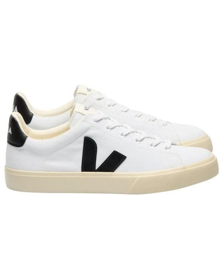 Veja Vegane Damen-Sneakers Campo CANVAS White Black