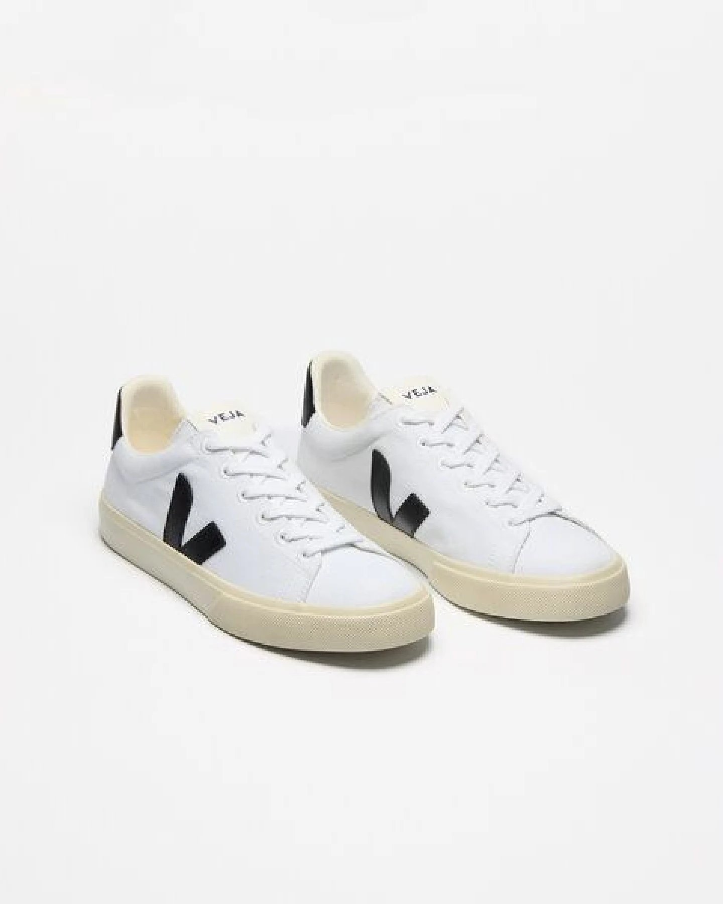 Veja Vegane Damen-Sneakers Campo CANVAS White Black – Ansicht 2