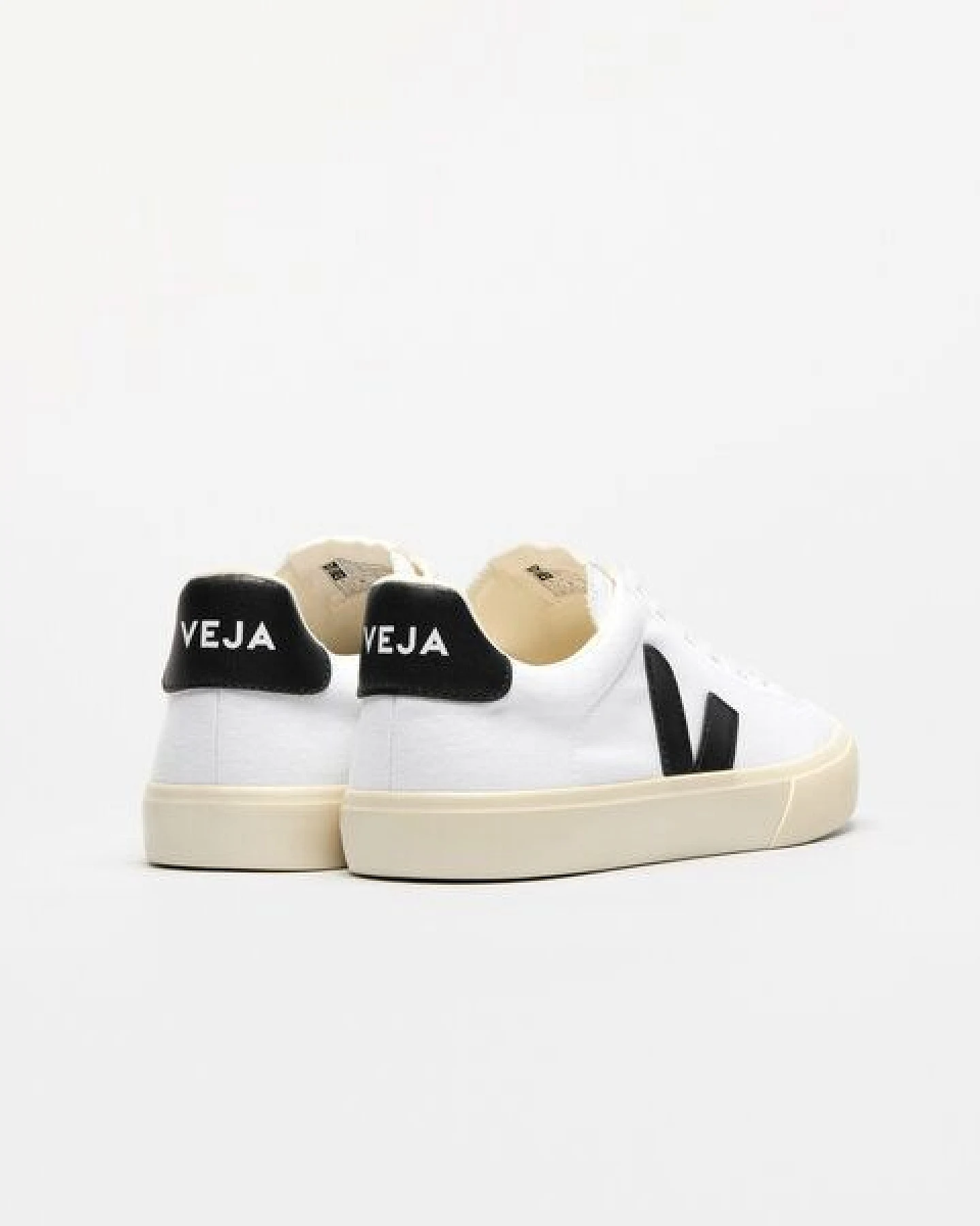 Veja Vegane Damen-Sneakers Campo CANVAS White Black – Ansicht 3