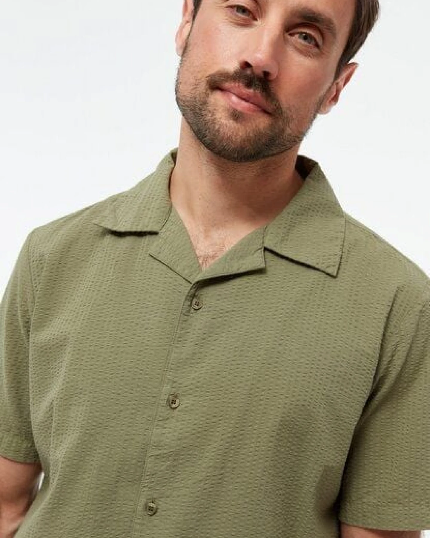 Givn Berlin Bowling-Shirt GBBARIK aus Bio-Baumwoll Seersucker – Ansicht 3