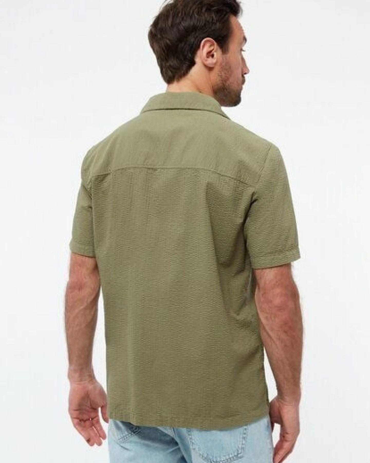 Givn Berlin Bowling-Shirt GBBARIK aus Bio-Baumwoll Seersucker – Ansicht 4