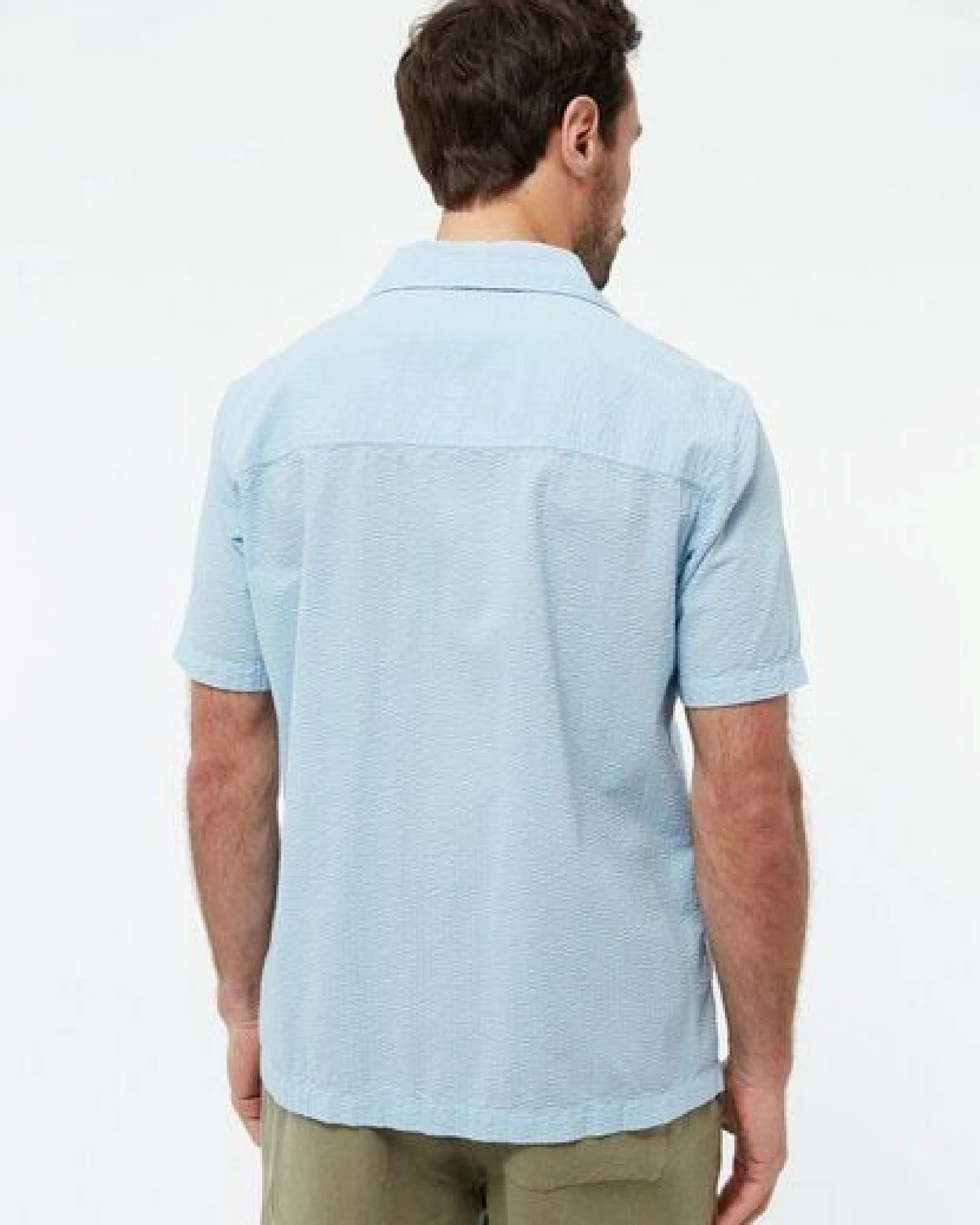 Givn Berlin Bowling-Shirt GBBARIK aus Bio-Baumwoll Seersucker – Ansicht 4