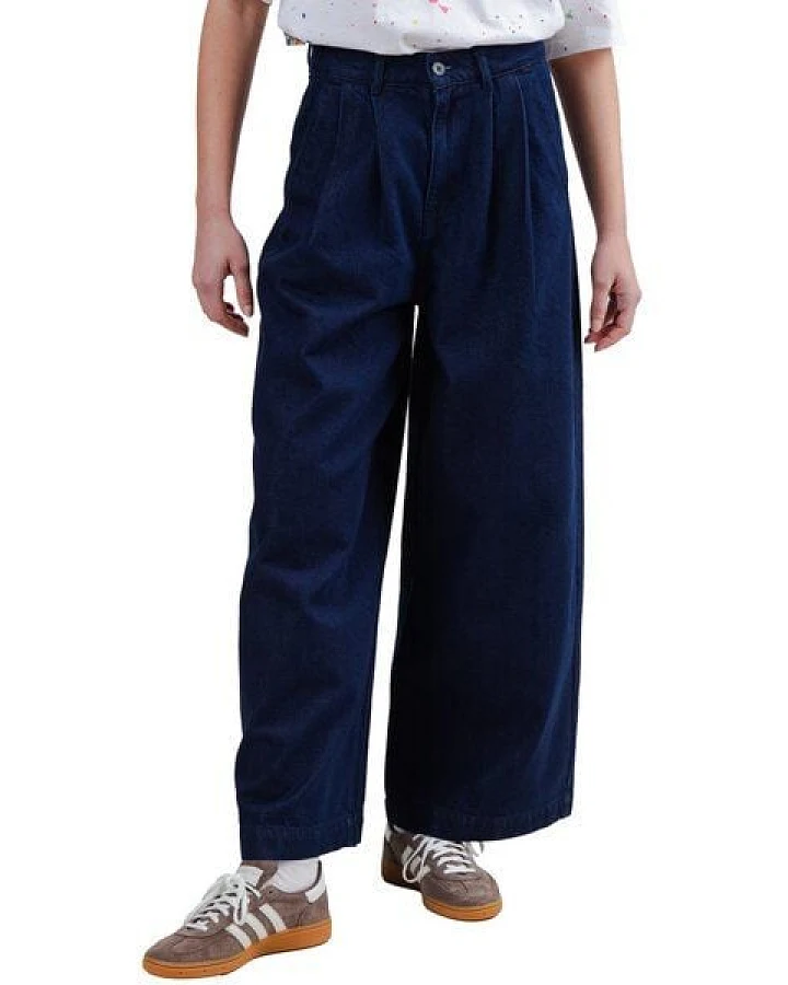 Brava Fabrics Bundfalten-Hose Denim