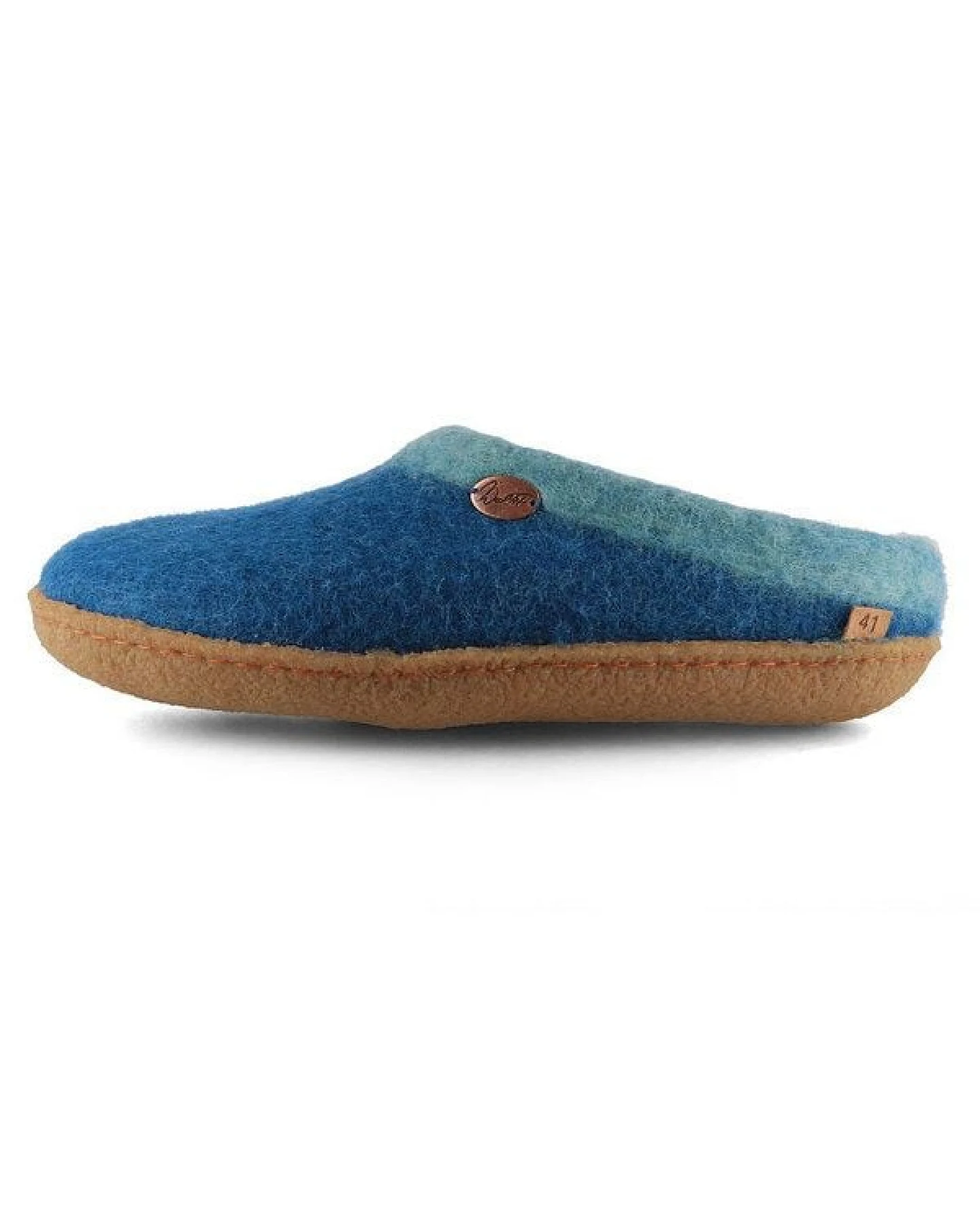 WoolFit Sherpa Barfuß-Hausschuhe unisex Filz-Pantoffeln mit Naturgummisohle, nachhaltig aus 100% Wolle – Ansicht 3