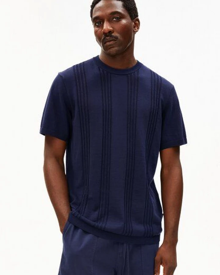 Produktseite: ARMEDANGELS COTTON KNIT Herren Strick-Shirt aus 100% Bio-Baumwolle