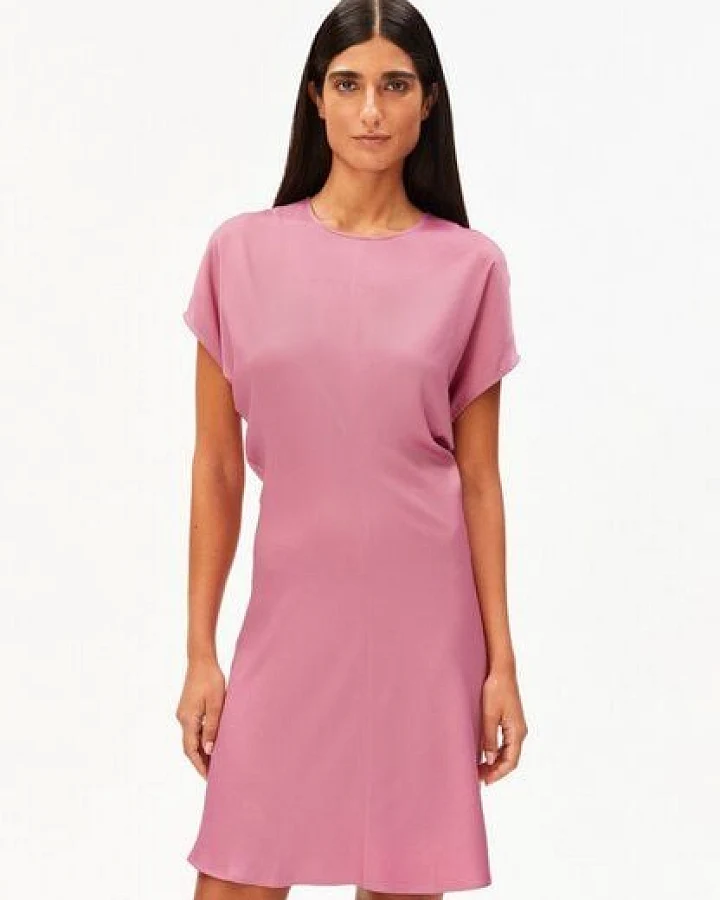 ARMEDANGELS SATIN BAT WING Damen Satin Mini-Kleid aus Naia Renew Mix