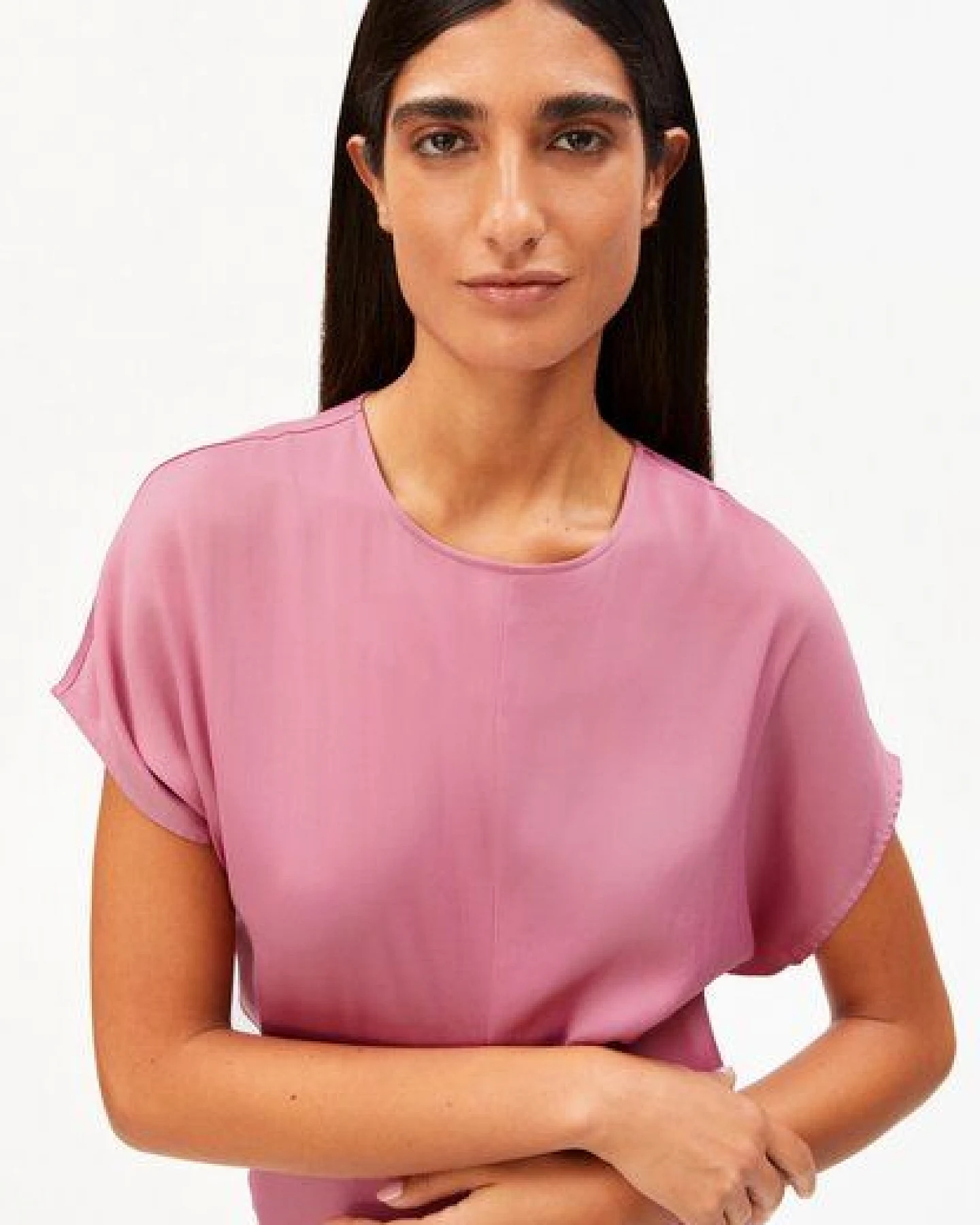 ARMEDANGELS SATIN BAT WING Damen Satin Mini-Kleid aus Naia Renew Mix – Ansicht 3