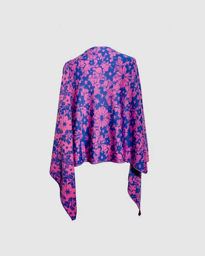 LANARTO slow fashion Schultertuch Aloha aus mulesingfreier Merinowolle made in germany