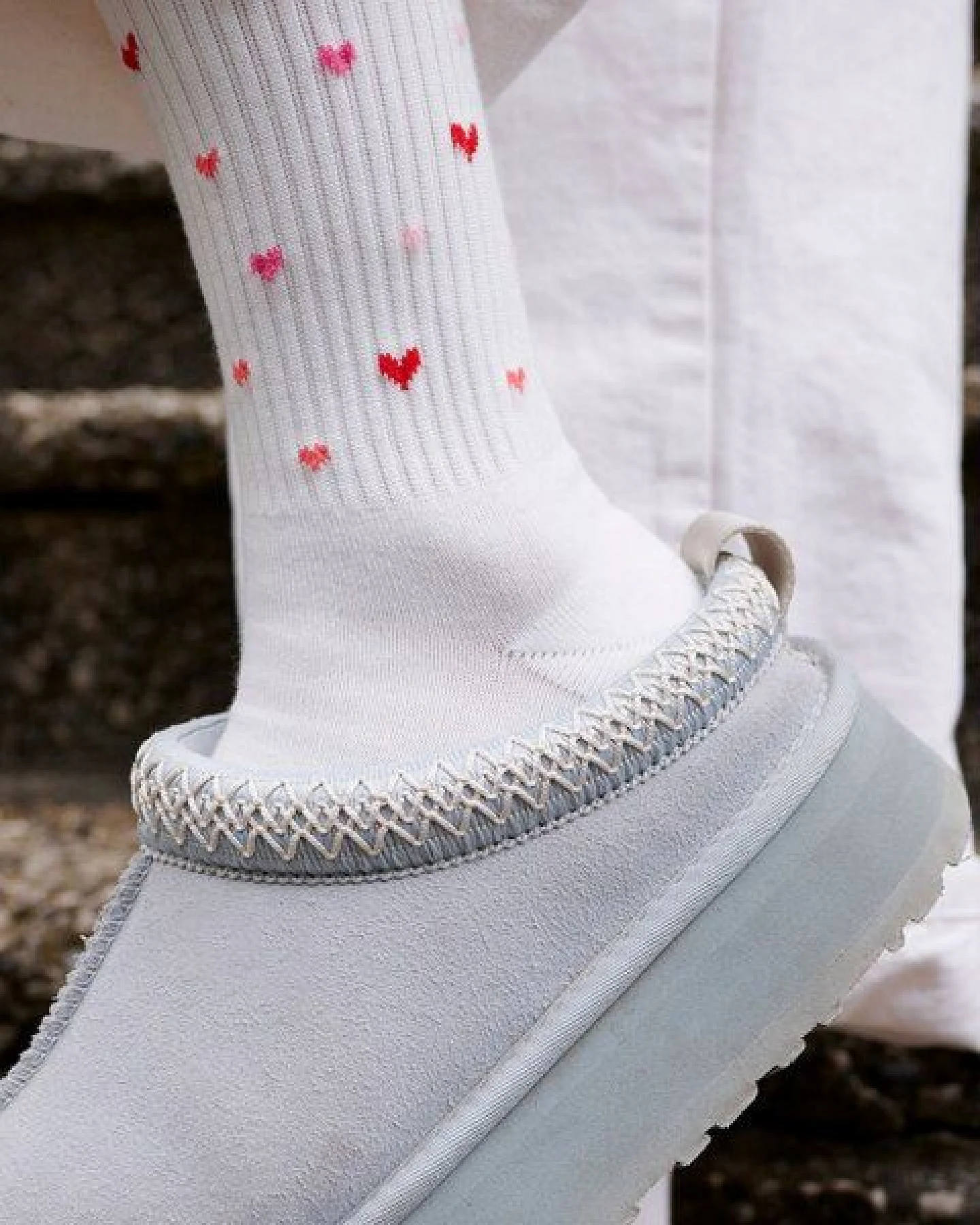 Socken "Ooley Icon - Love is everywhere" aus Biobaumwolle made in Italy – Ansicht 3