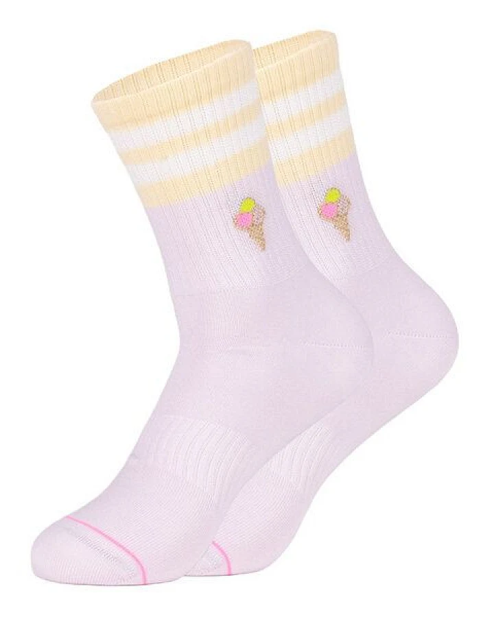Socken "Ooley Lilly Ice Cream" aus Biobaumwolle made in Italy