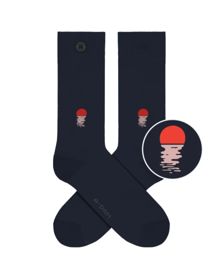 Socken Casual Navy Sunset Blau