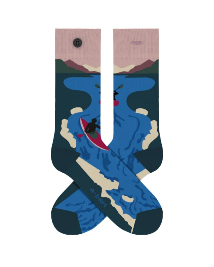 Socken Casual Kayaking Int Blau