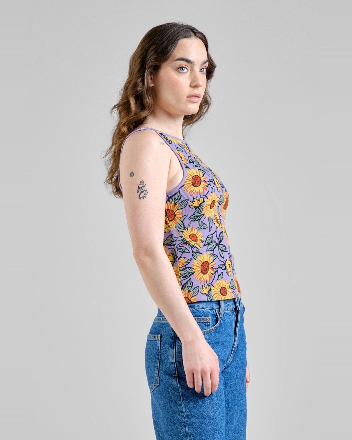 Top Valdermarsvik Rib Sunflower Haze Purple – Ansicht 2