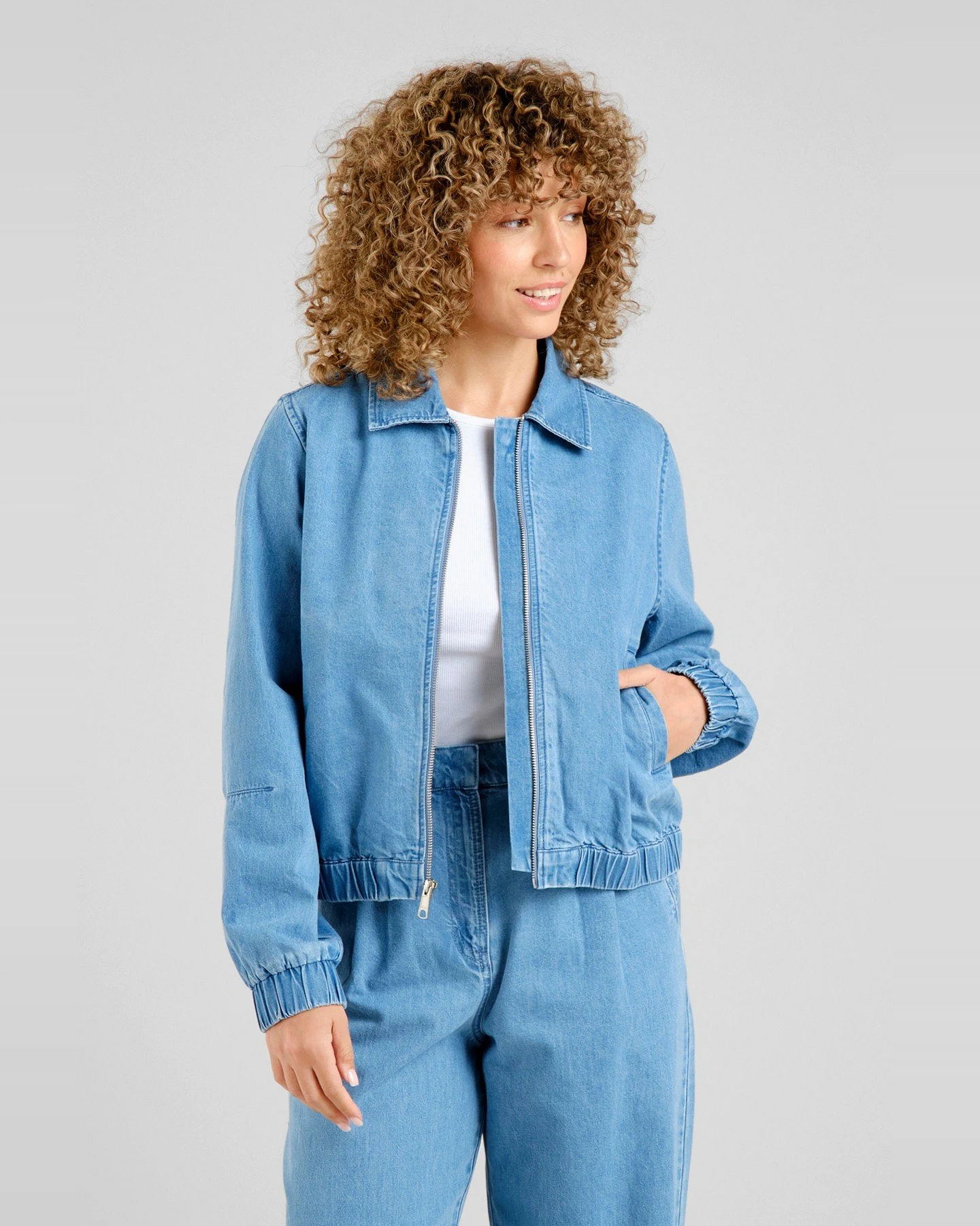 Jacke Sunna Denim Blau – Ansicht 6