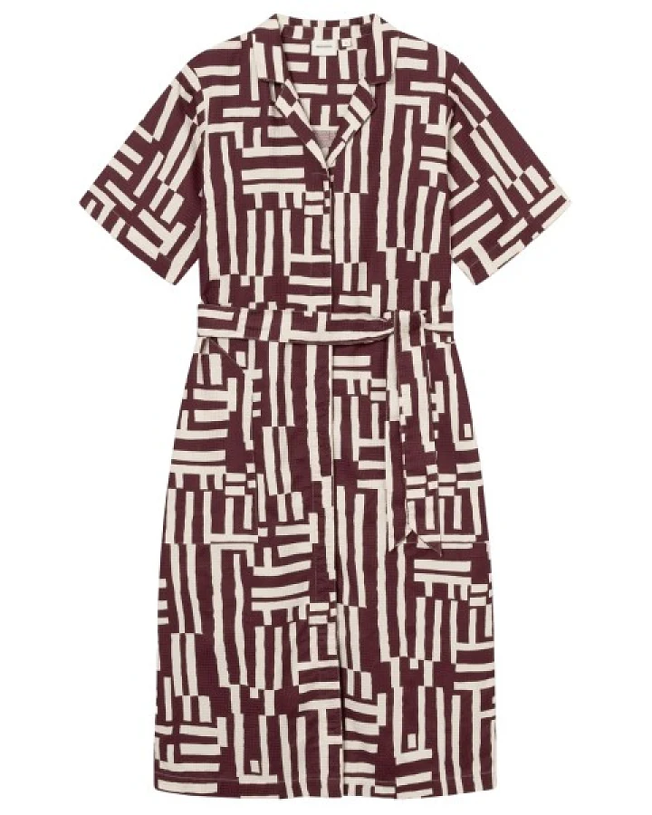 DEDICATED - Women's Shirt Dress Orrefors - Kleid Gr XS braun