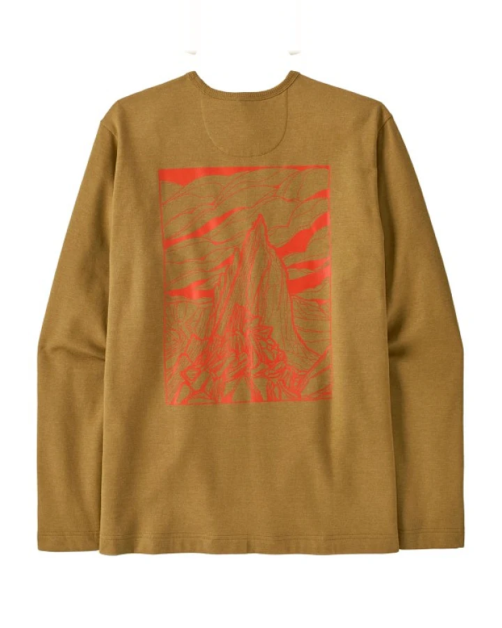 Patagonia - LW Cloud Crag Wildrise Crew - Pullover Gr XS braun