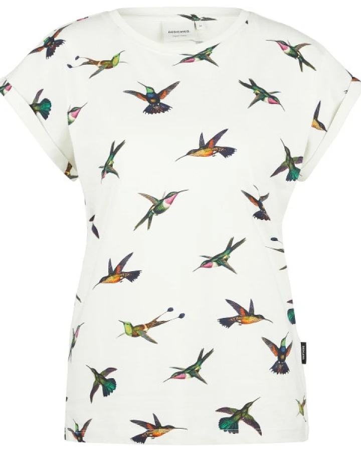 DEDICATED - Women's T-Shirt Visby Hummingbirds - T-Shirt Gr L weiß