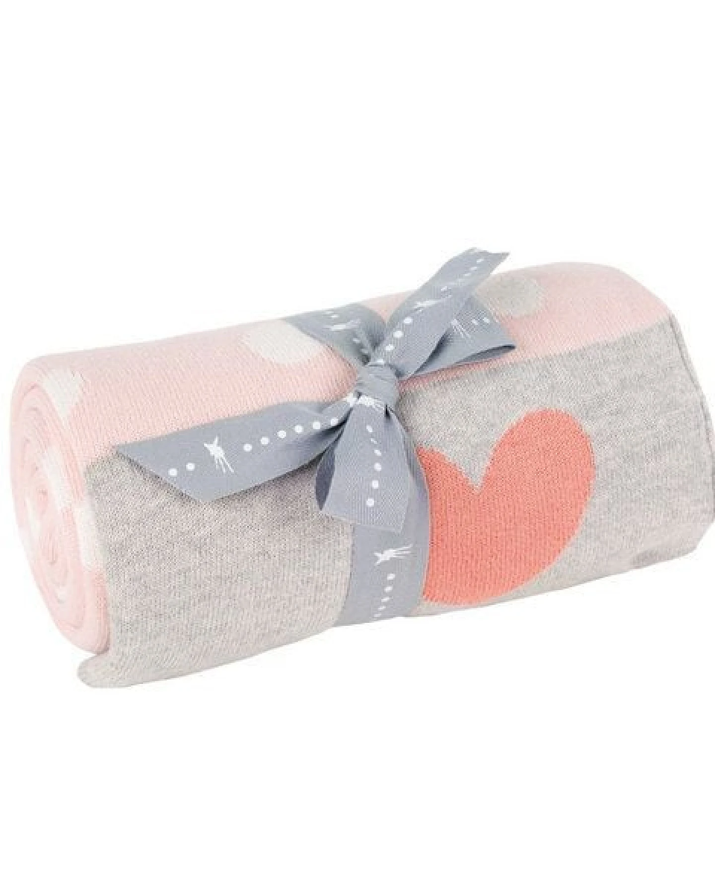 Lässig Babydecke Lela Light Pink 100 % Bio-Baumwolle 70 x100 cm Neu – Ansicht 3