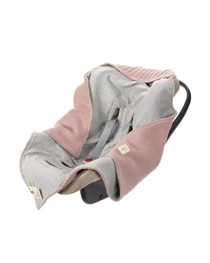 Produktseite: Lässig Babydecke -Einschlagdecke - Knitted Blanket GOTS