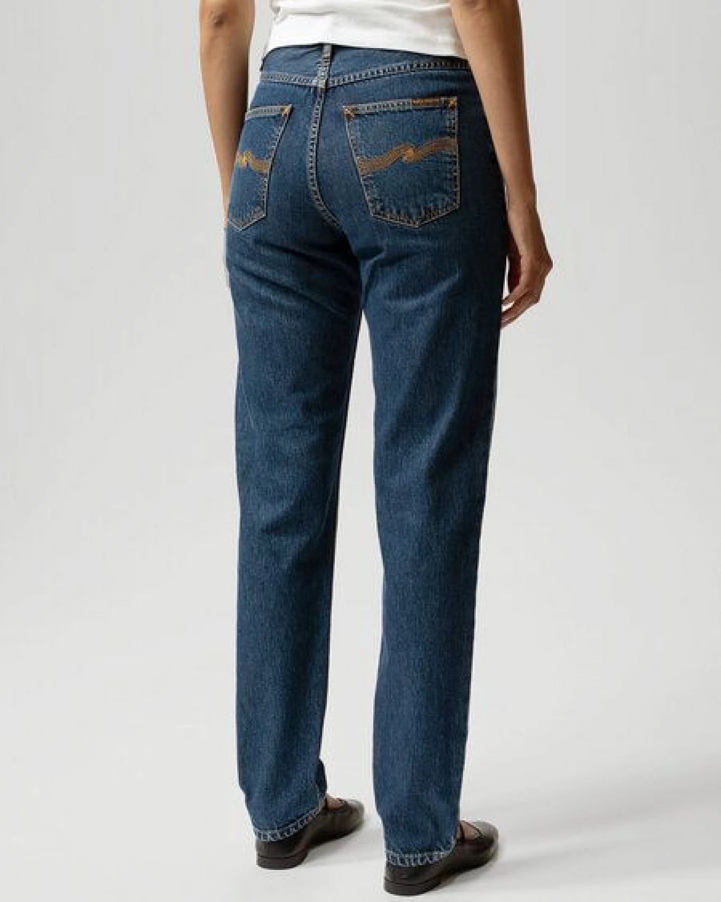 Nudie Jeans Highwaist Jeans - Breezy Britt - aus Bio-Baumwolle – Ansicht 2
