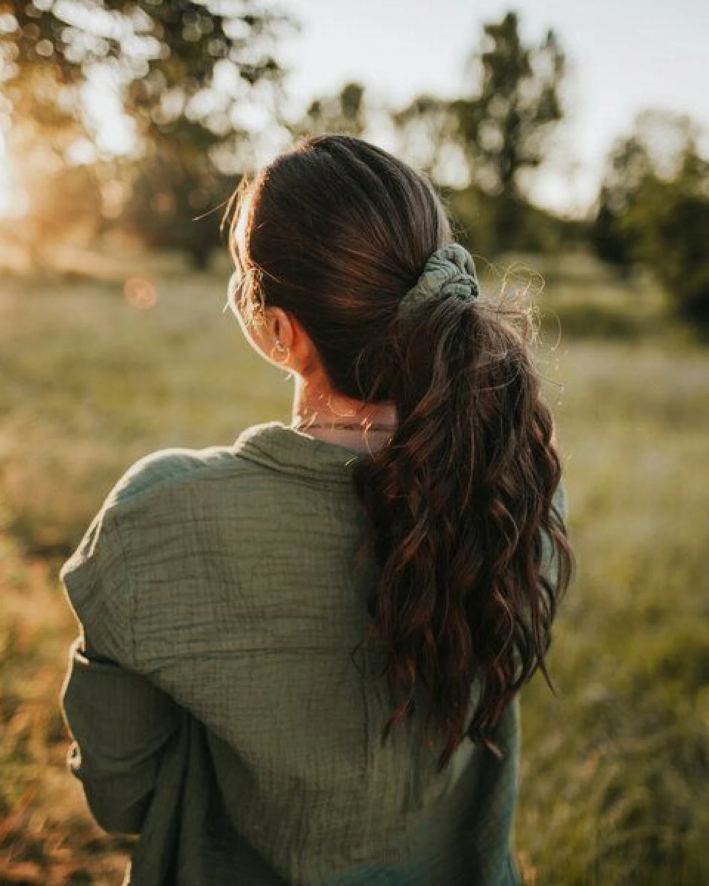 NORDLICHT Musselin Scrunchie Haargummi aus 100% Bio-Baumwolle – Ansicht 3