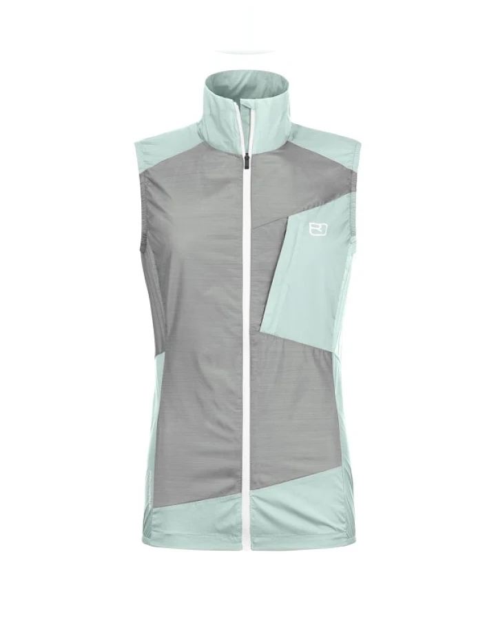 Ortovox - Women's Trace Windbreaker Vest - Merinoweste Gr M grau