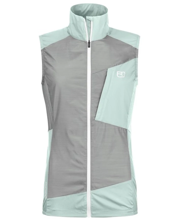 Ortovox - Women's Trace Windbreaker Vest - Merinoweste Gr M grau