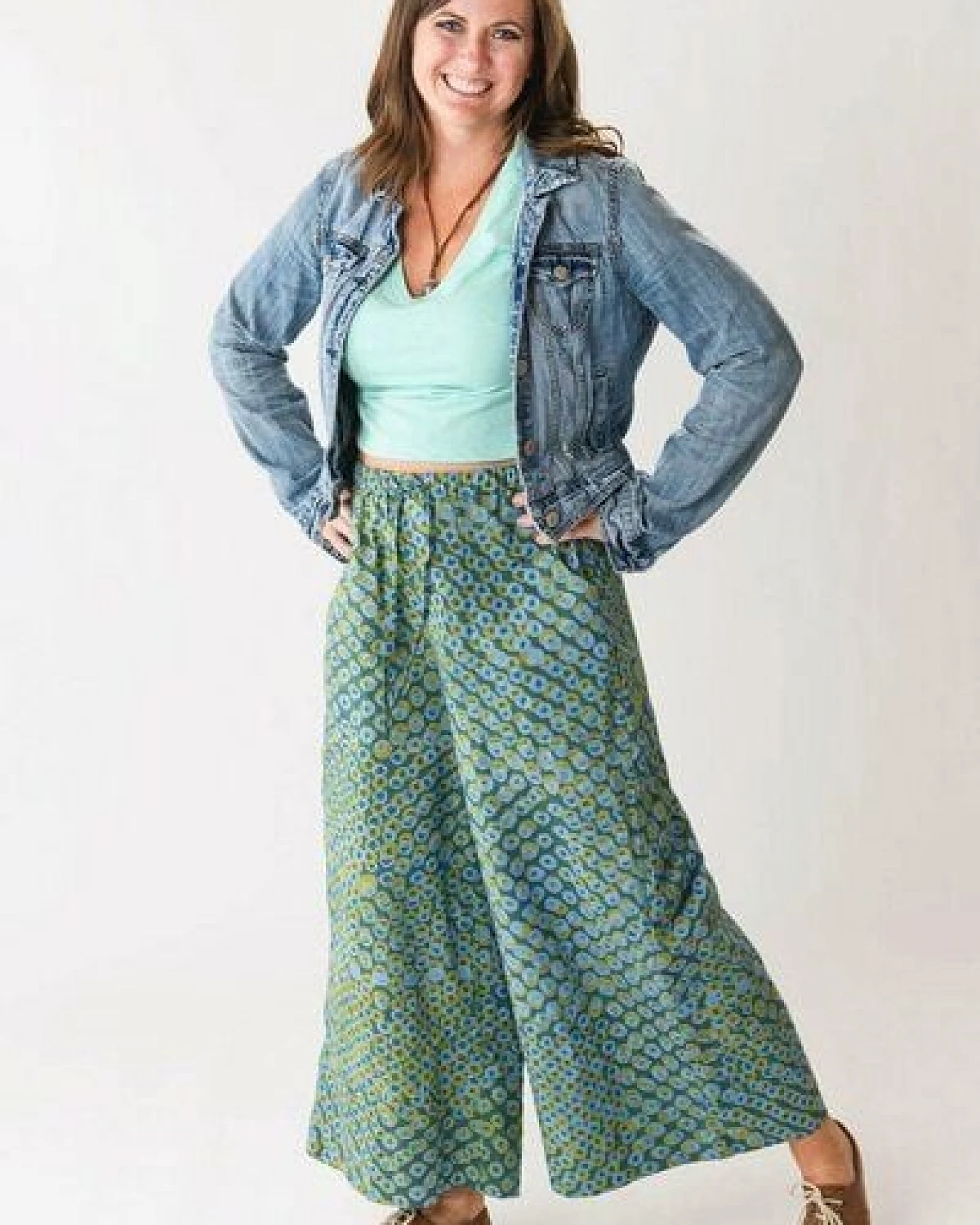 Global Mamas Bio Hose Crop - WIDE LEG SUMMER – Ansicht 2