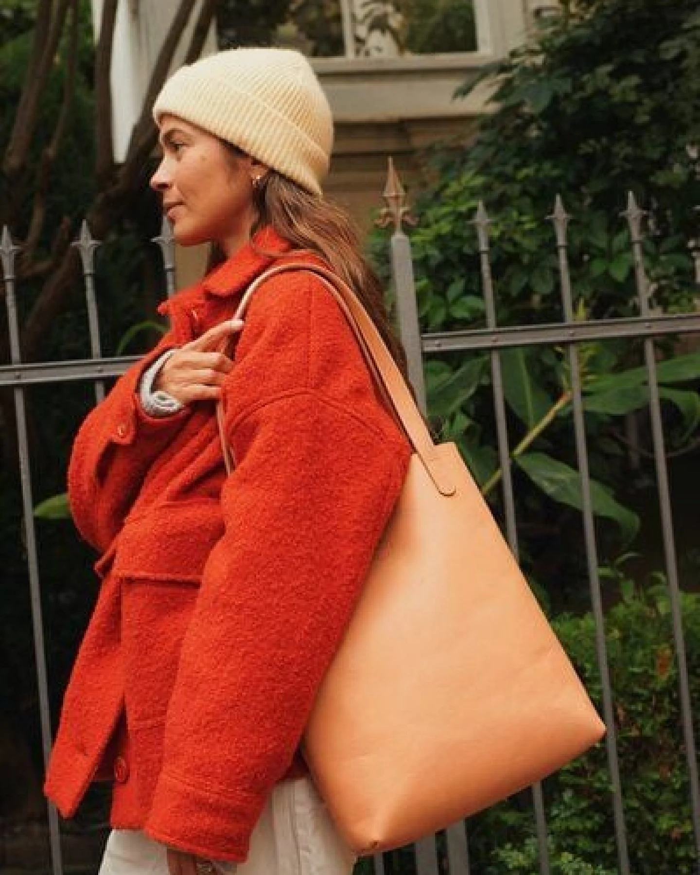 Marin et Marine Leder Tote Bag Soléa – Ansicht 4