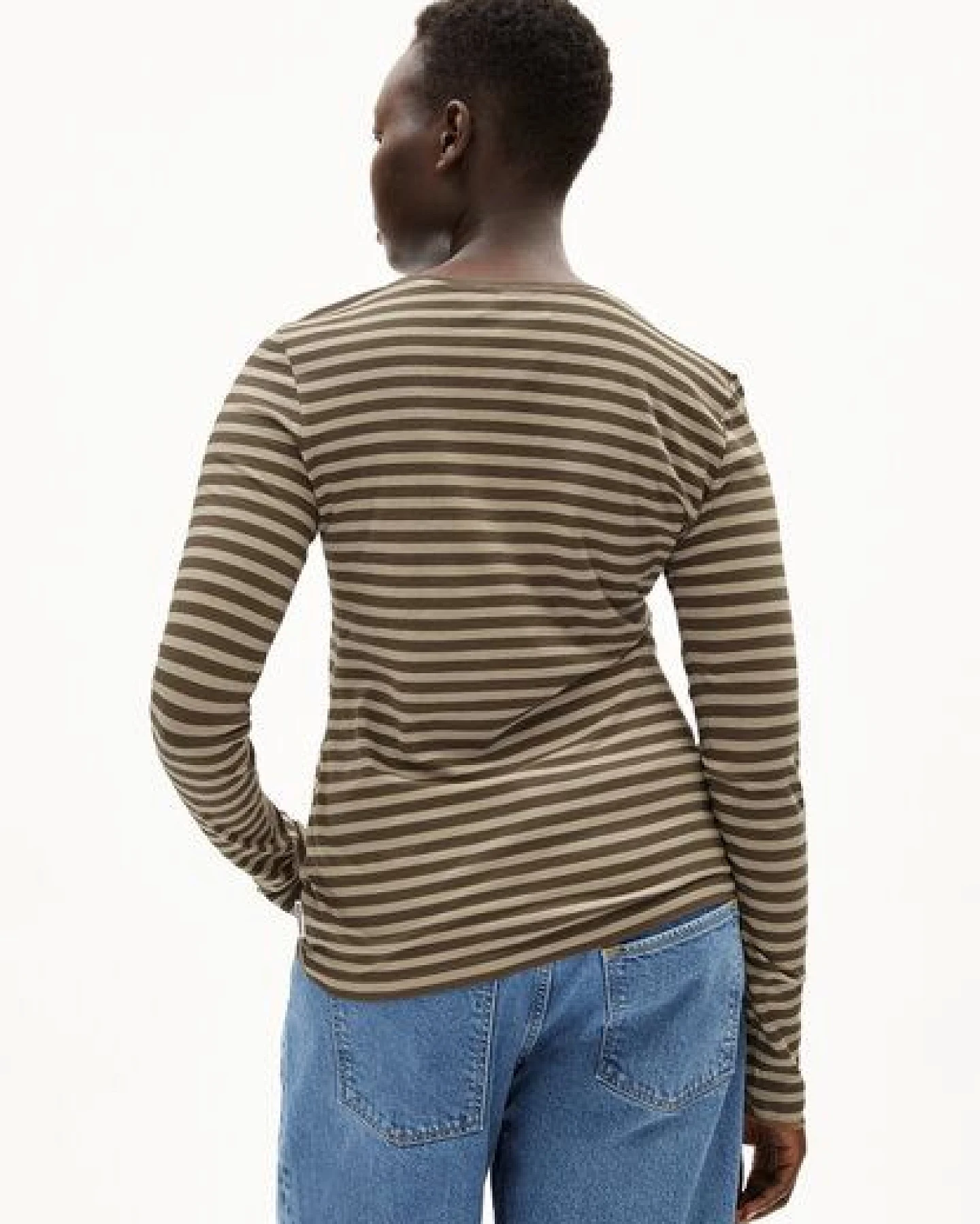 ARMEDANGELS ENRICCAA STRIPES Damen Longsleeve Slim Fit aus Bio-Baumwolle – Ansicht 2