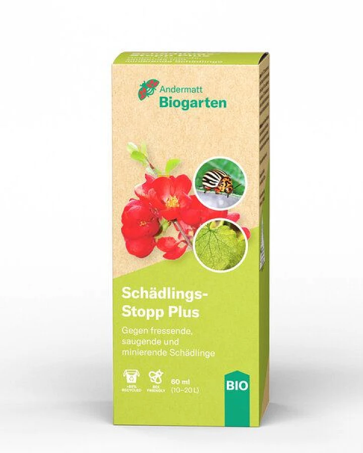 Andermatt Biogarten SchädlingsStopp Plus – Pflanzenschutzmittel gegen Trauermücken sowie saugende und beißende Insekten
