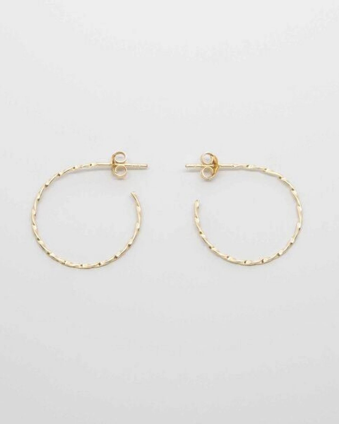 fejn jewelry Set Tiny Twisted Hoops - Creolen XS und M – Ansicht 3