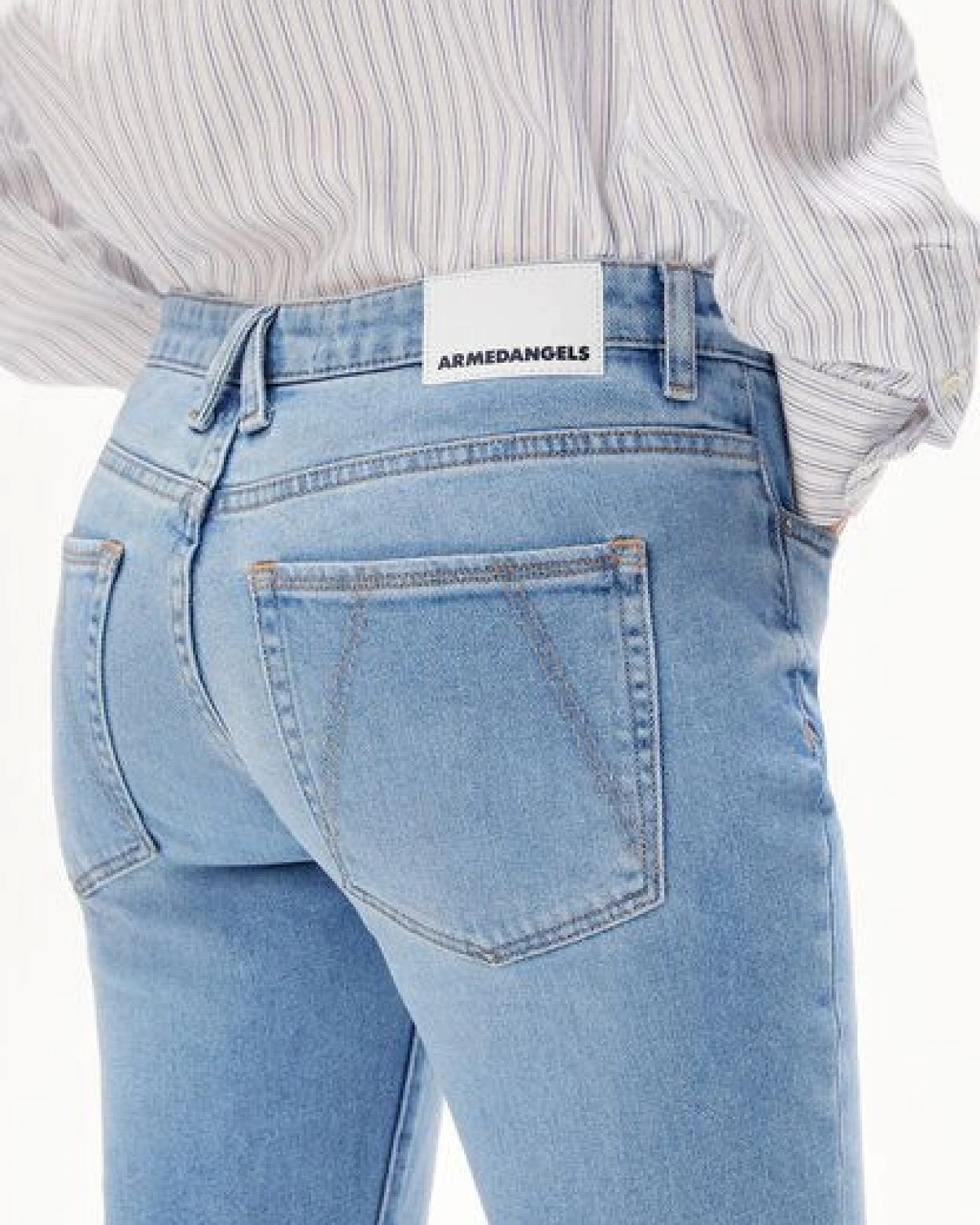 ARMEDANGELS LINNAA LOW - Damen Bootcut Low Waist aus Bio-Baumwoll Mix – Ansicht 3