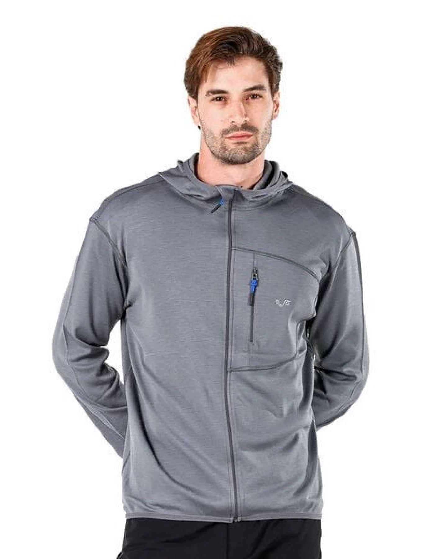 Woolona Hoodie - MAESTRO - 100% Merinowolle (Zip) – Ansicht 3