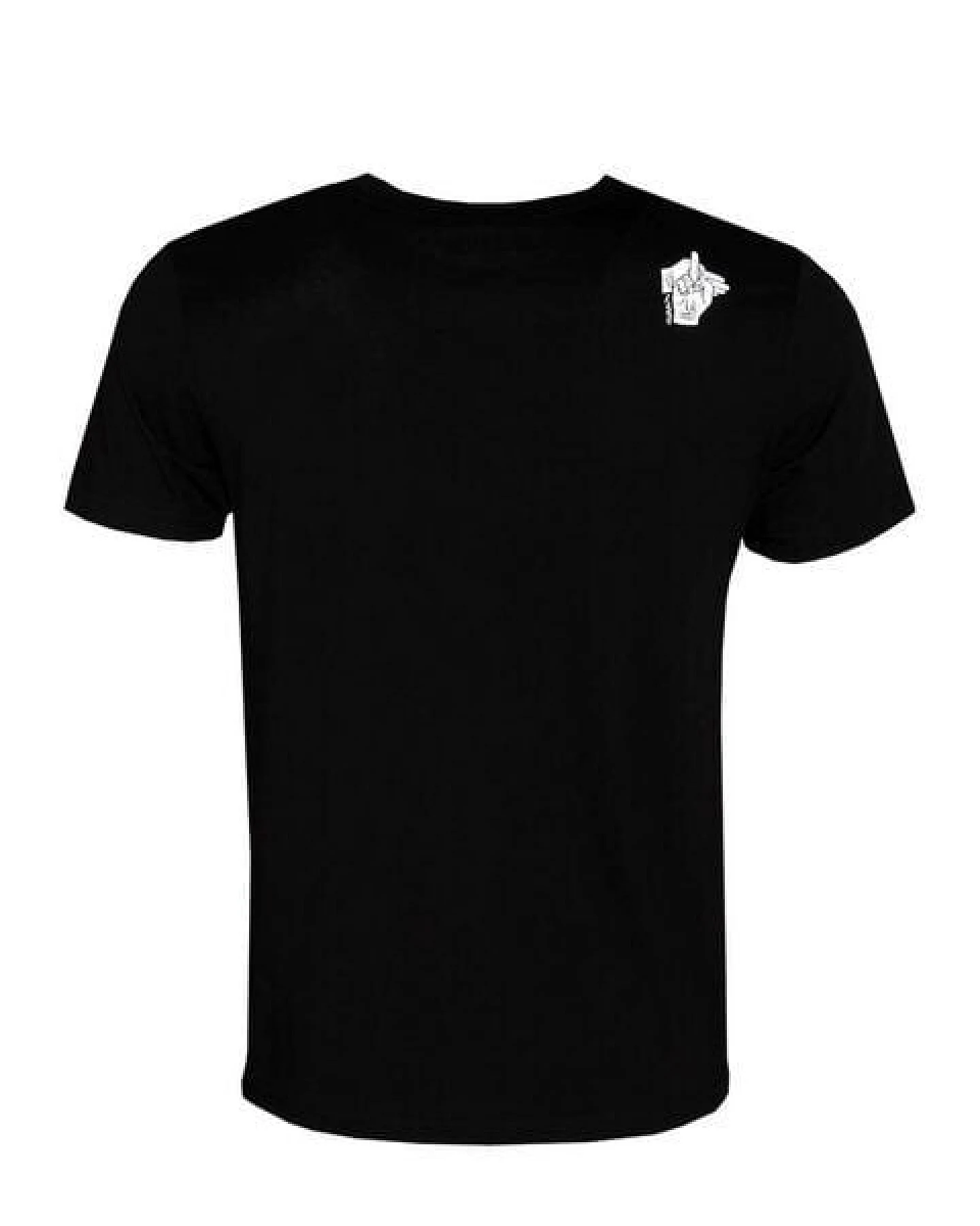 FÄDD Herren T-Shirt Rundhals Bio-Baumwolle "versteckter Fiedler" Schwarz – Ansicht 3