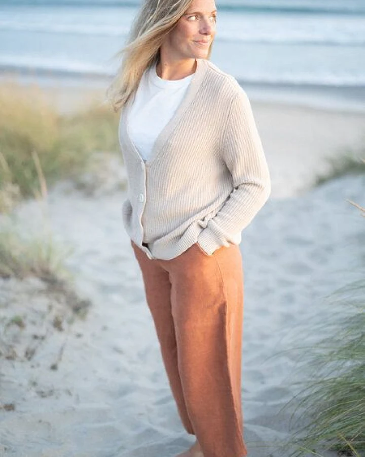 FUXBAU Frauen Leinenhose