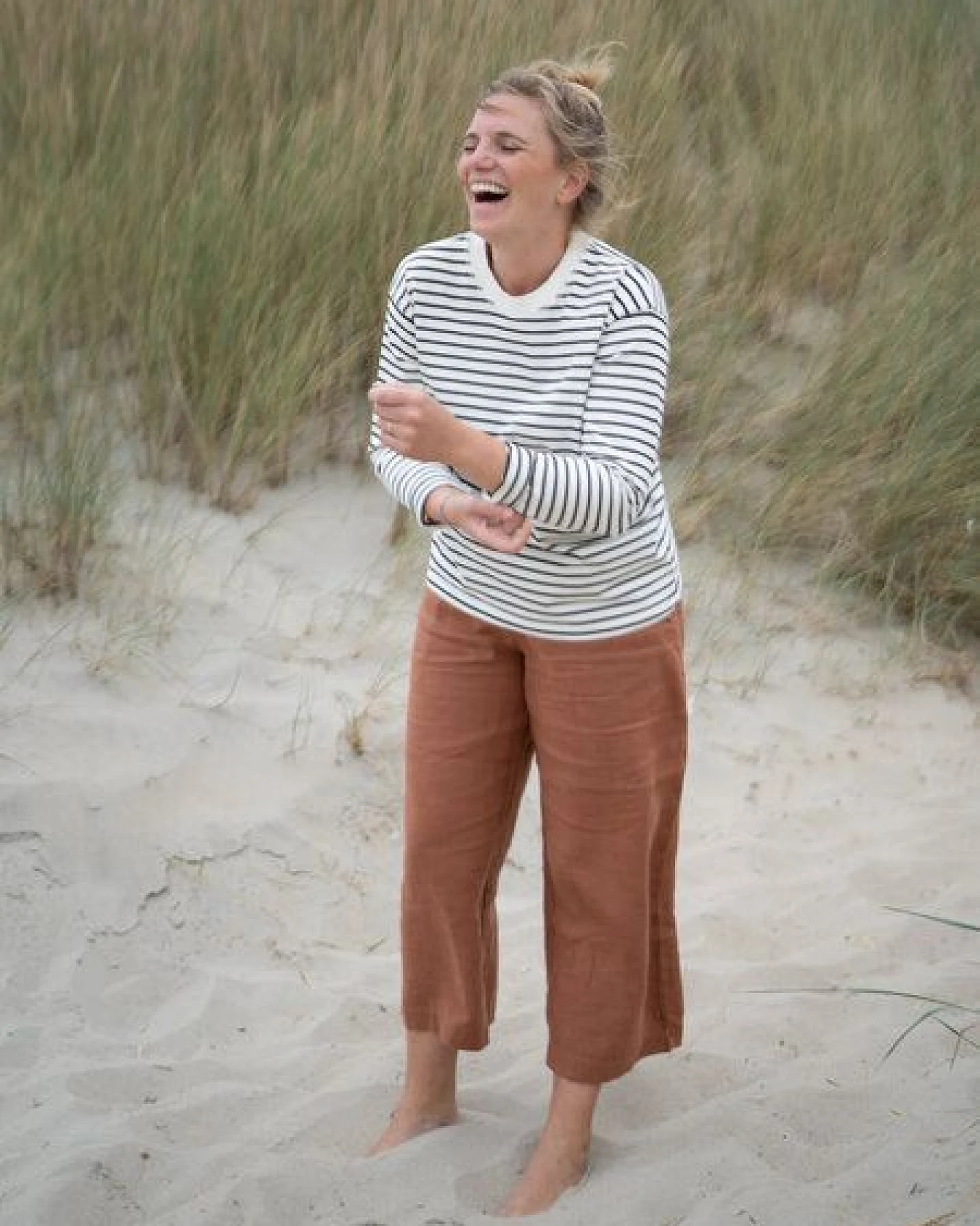 FUXBAU Frauen Leinenhose – Ansicht 4