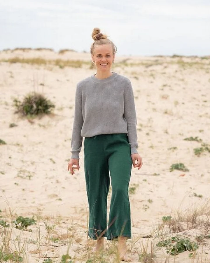 FUXBAU Frauen Leinenhose
