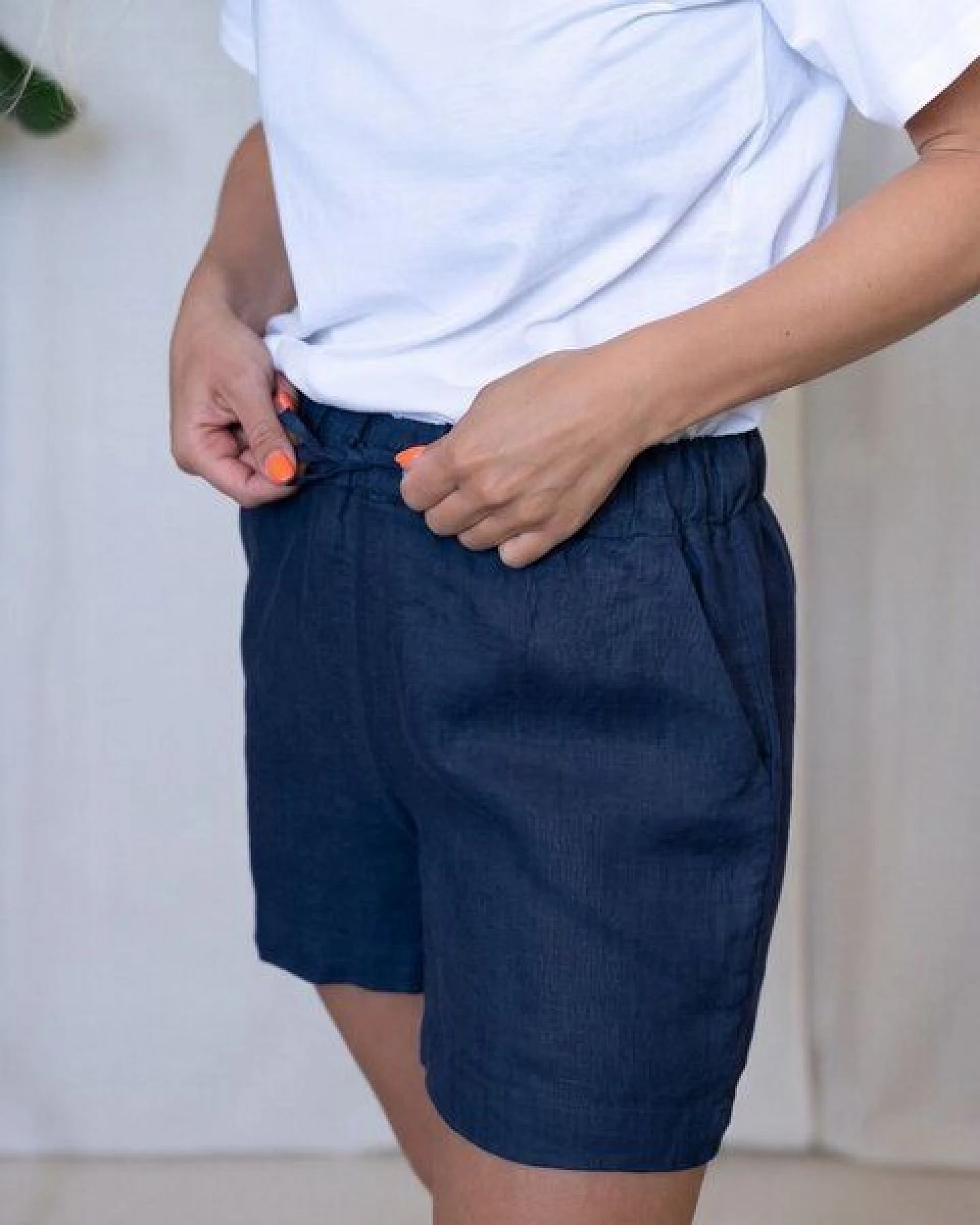 FUXBAU Frauen Leinenshorts – Ansicht 4