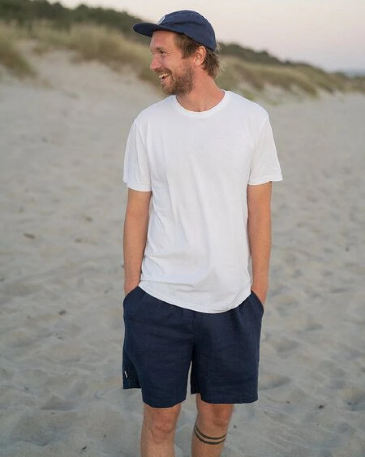FUXBAU Männer Leinenshorts