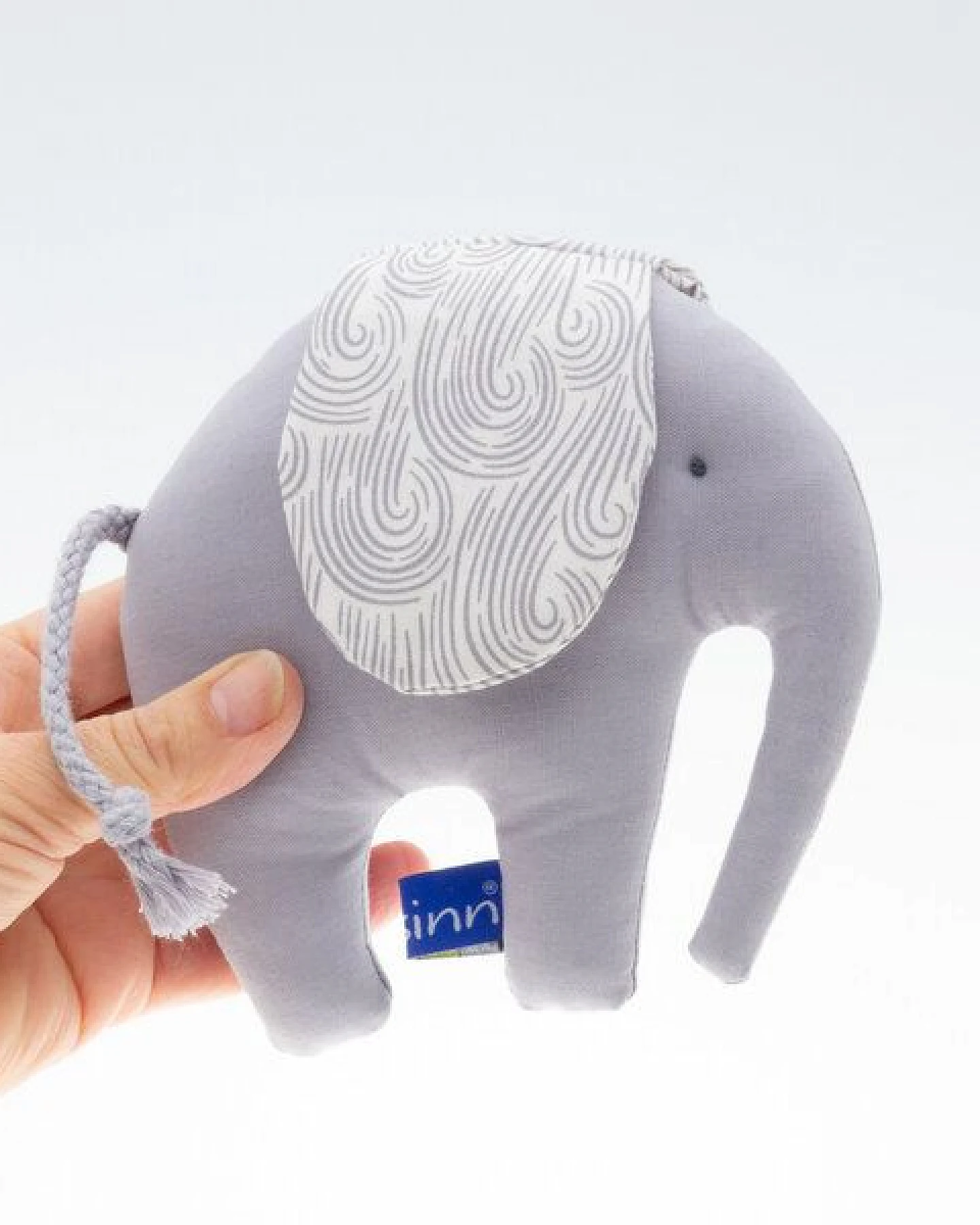 Flosinn Knistertier Baby Kleiner Elefant Bio-Greifling als Geburtsgeschenk – Ansicht 3